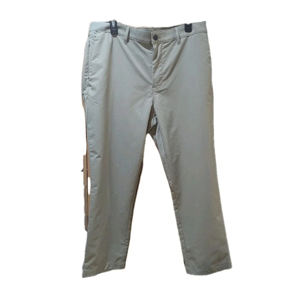 Banana Republic Motion Tech Hybrid‎ Pant Men's 36 Zip Pocket Lightweight Khaki